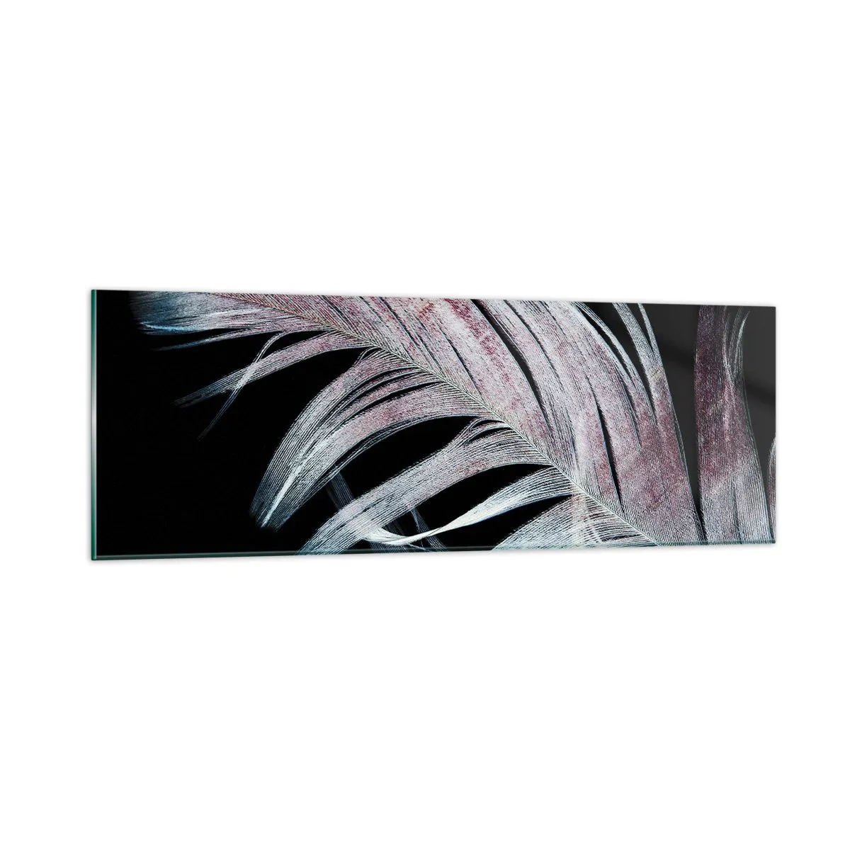 Quadro em vidro - Pense no toque - 90x30 cm