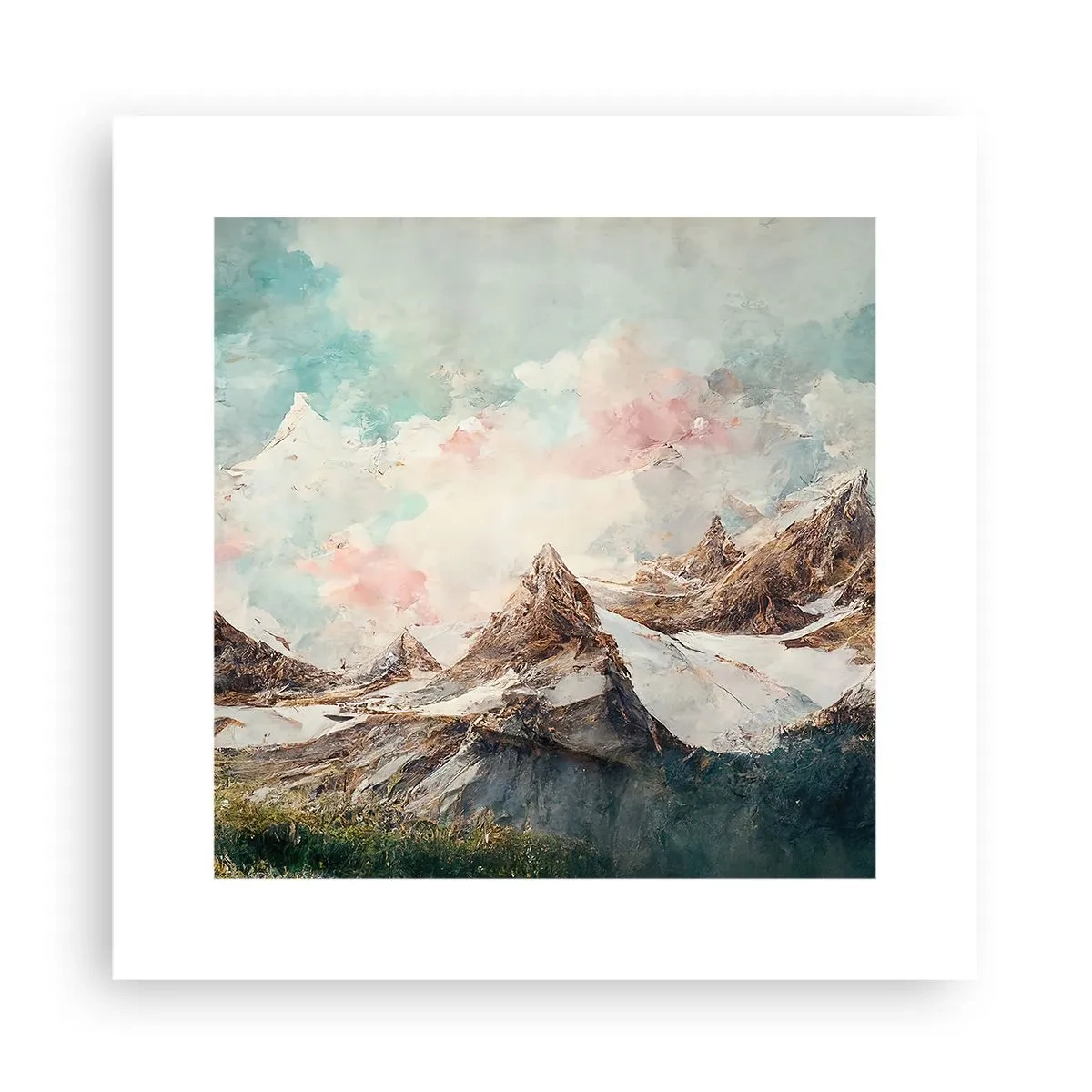 Pôster - Lâminas de rocha - 30x30 cm