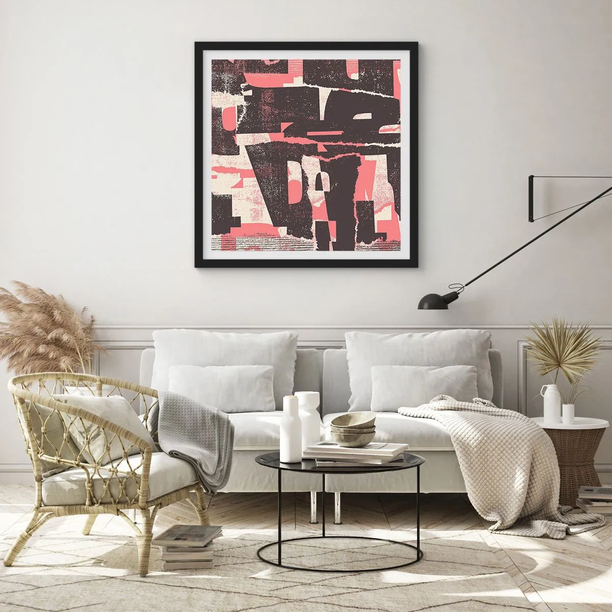 Pôster com moldura preta - Todo esse barulho - 30x30 cm