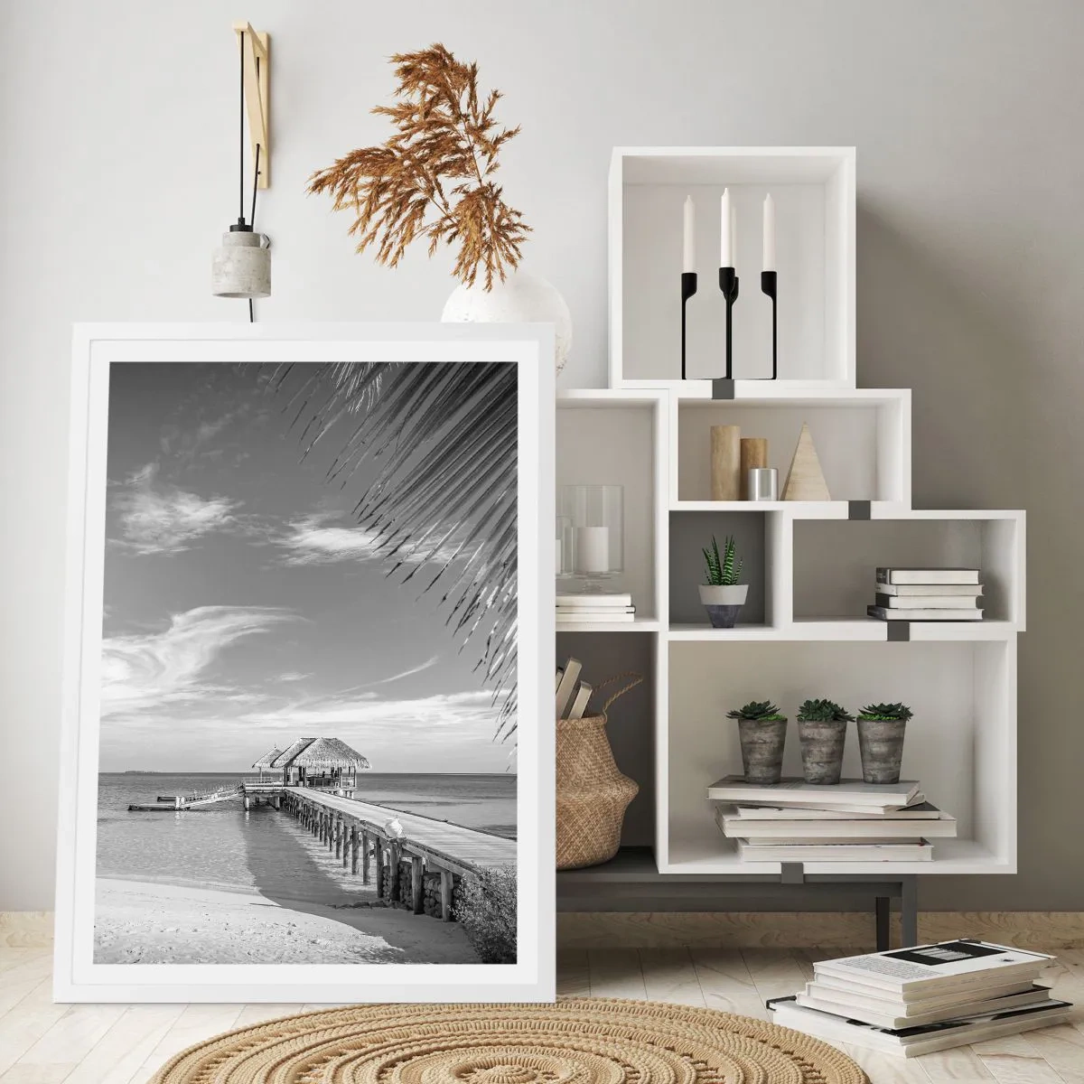 Pôster em moldura branca - Memória ou sonho? - 61x91 cm