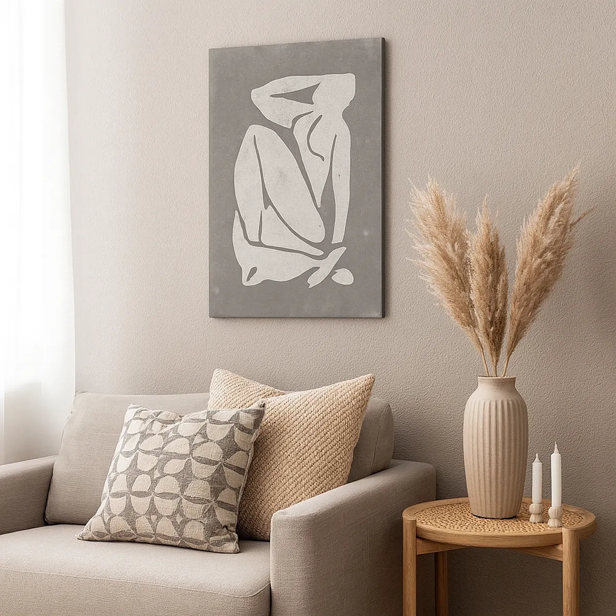 Quadro em tela - Nos pensamentos - 50x70 cm