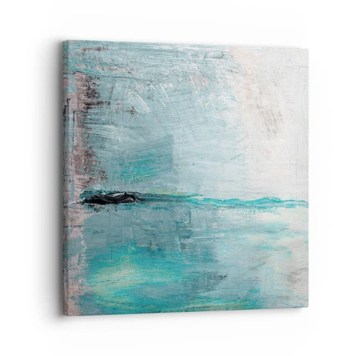 Quadro em tela - Horizontalmente em azul - 30x30 cm