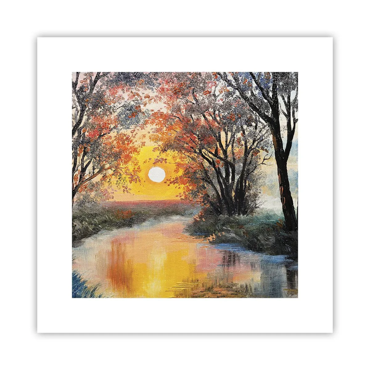 Pôster - Vibrações de outono - 30x30 cm