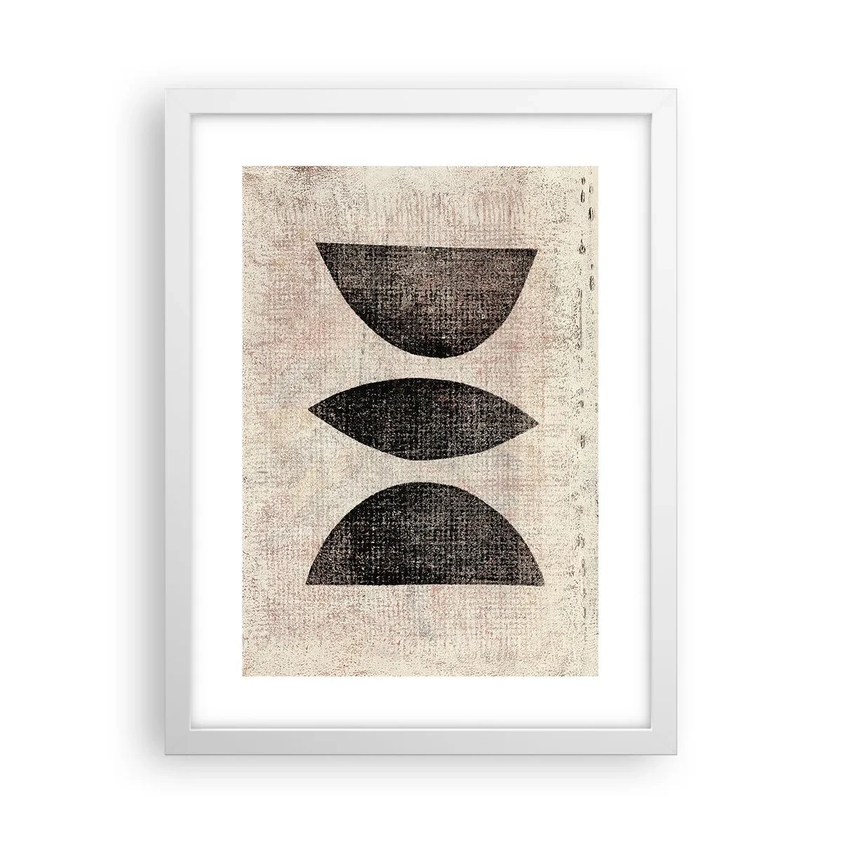 Pôster em moldura branca - Abstração étnica - 30x40 cm