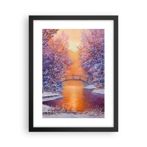 Pôster com moldura preta - Vamos nos encontrar aqui - 30x40 cm