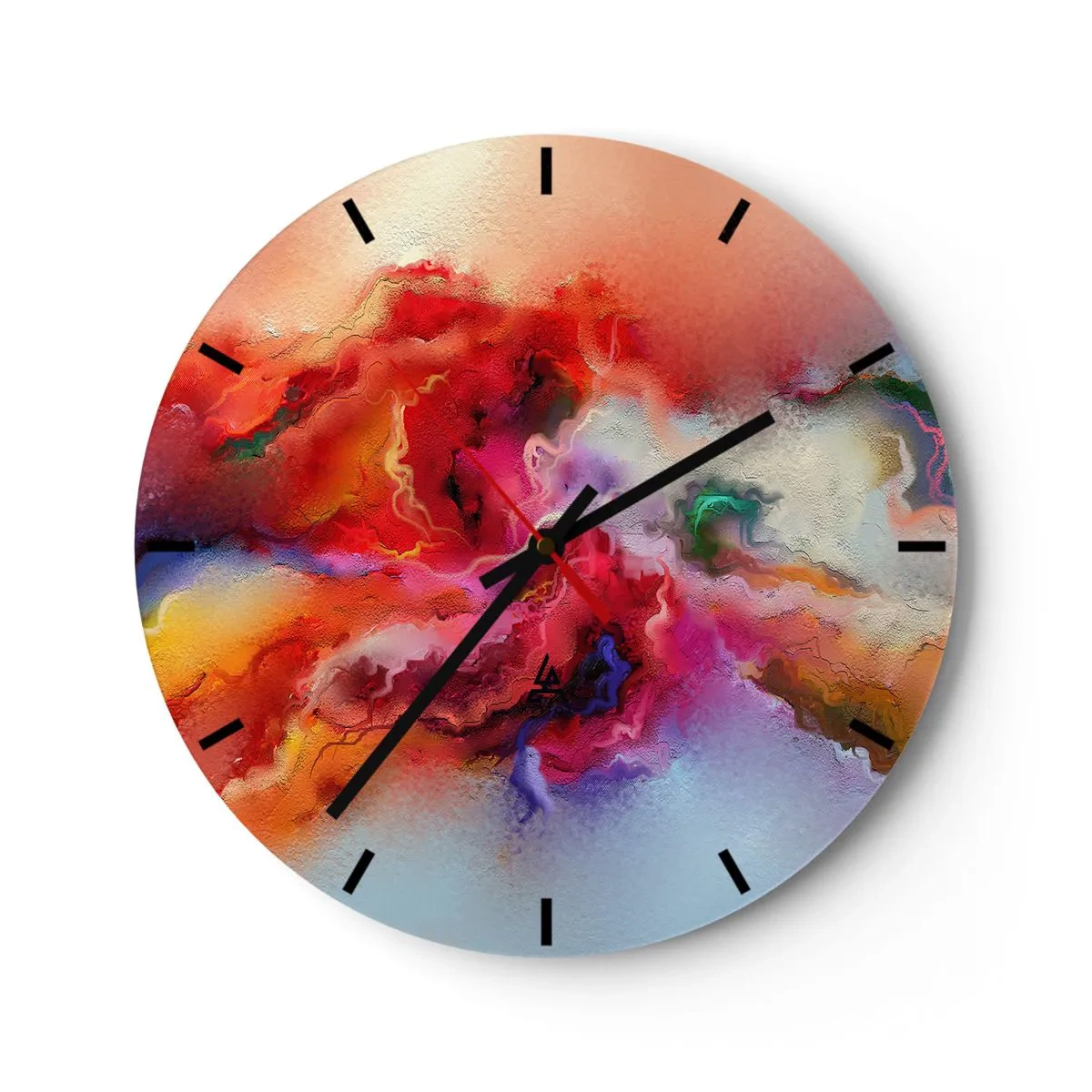 Relógio de parede - Relógio em vidro - Como capturar os sonhos - fumo - 40x40 cm