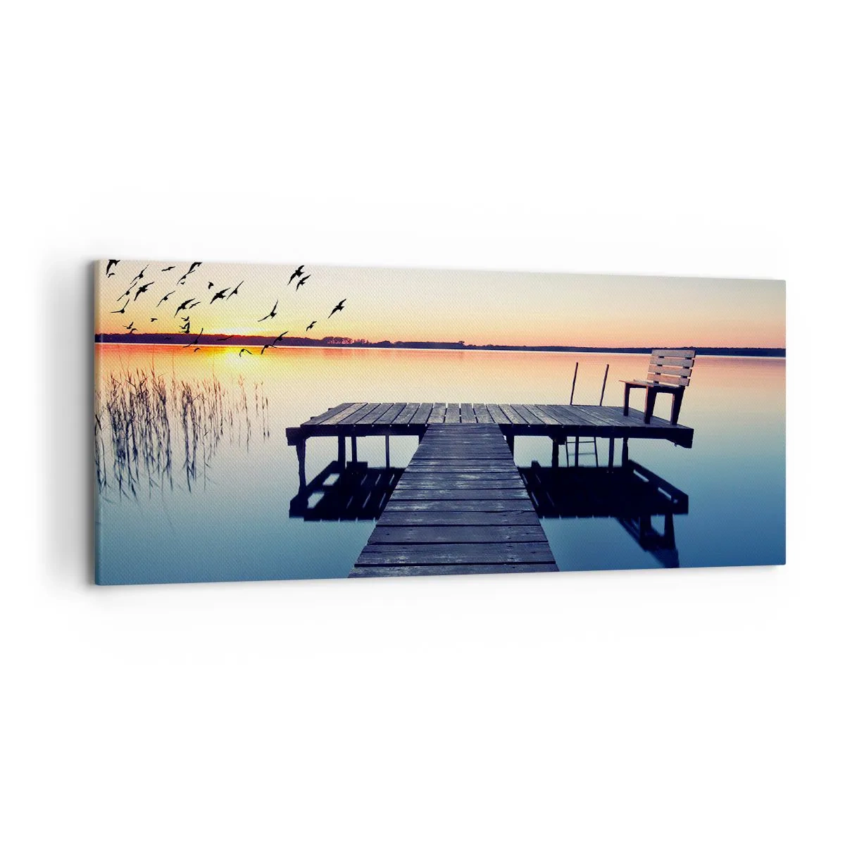 Quadro em tela - Foi um bom dia - 120x50 cm
