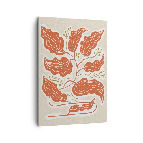 Quadro em tela - Folclórico e coral - 50x70 cm