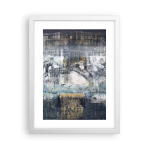 Pôster em moldura branca - Pelo gelo ou pelo torrão de terra - 30x40 cm