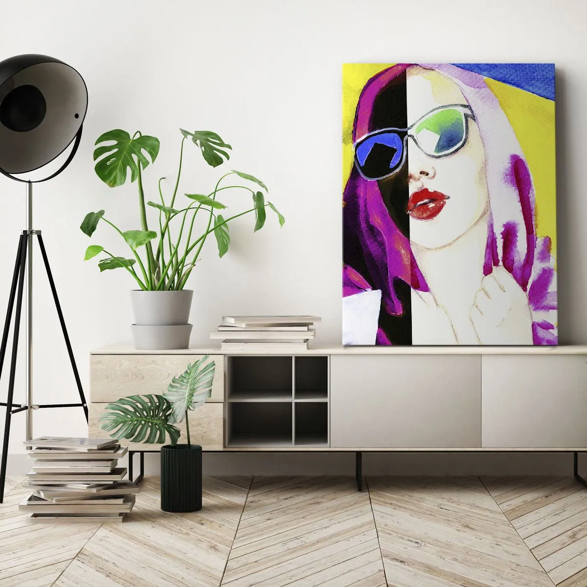 Quadro em tela - Eu não sou branca e não sou preta - 50x70 cm