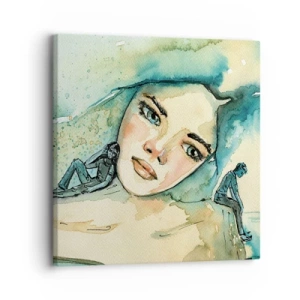 Quadro em tela - Am I blue? - 30x30 cm