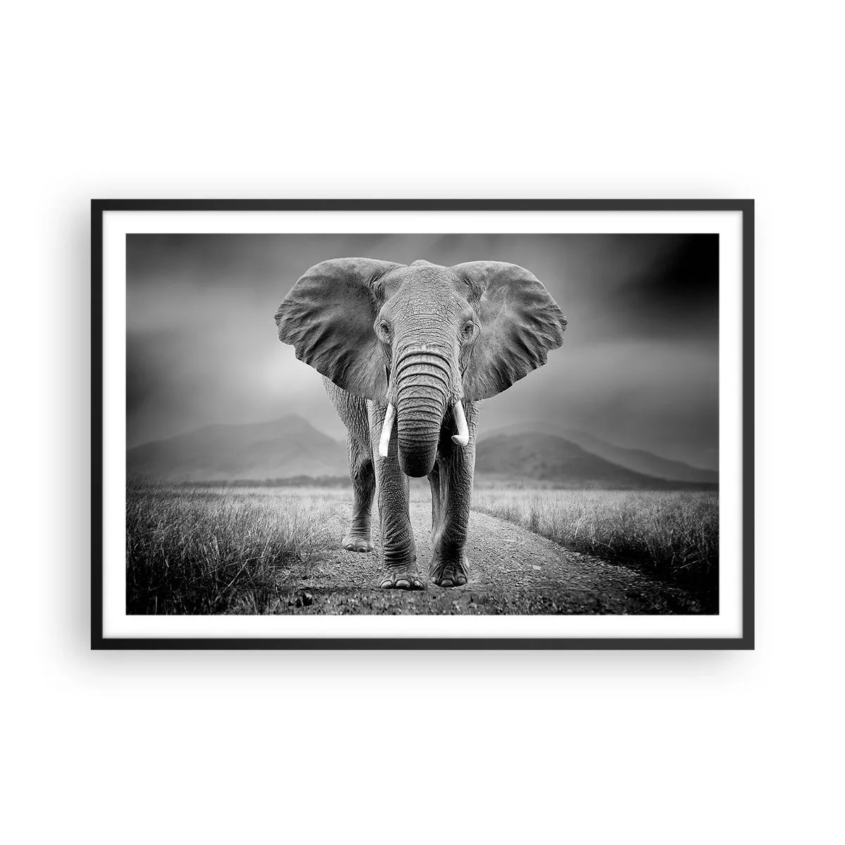 Pôster com moldura preta - O anfitrião dá as boas-vindas - 91x61 cm