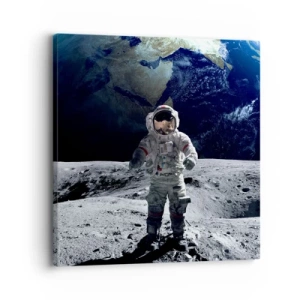 Quadro em tela - Saudações da Lua - 30x30 cm