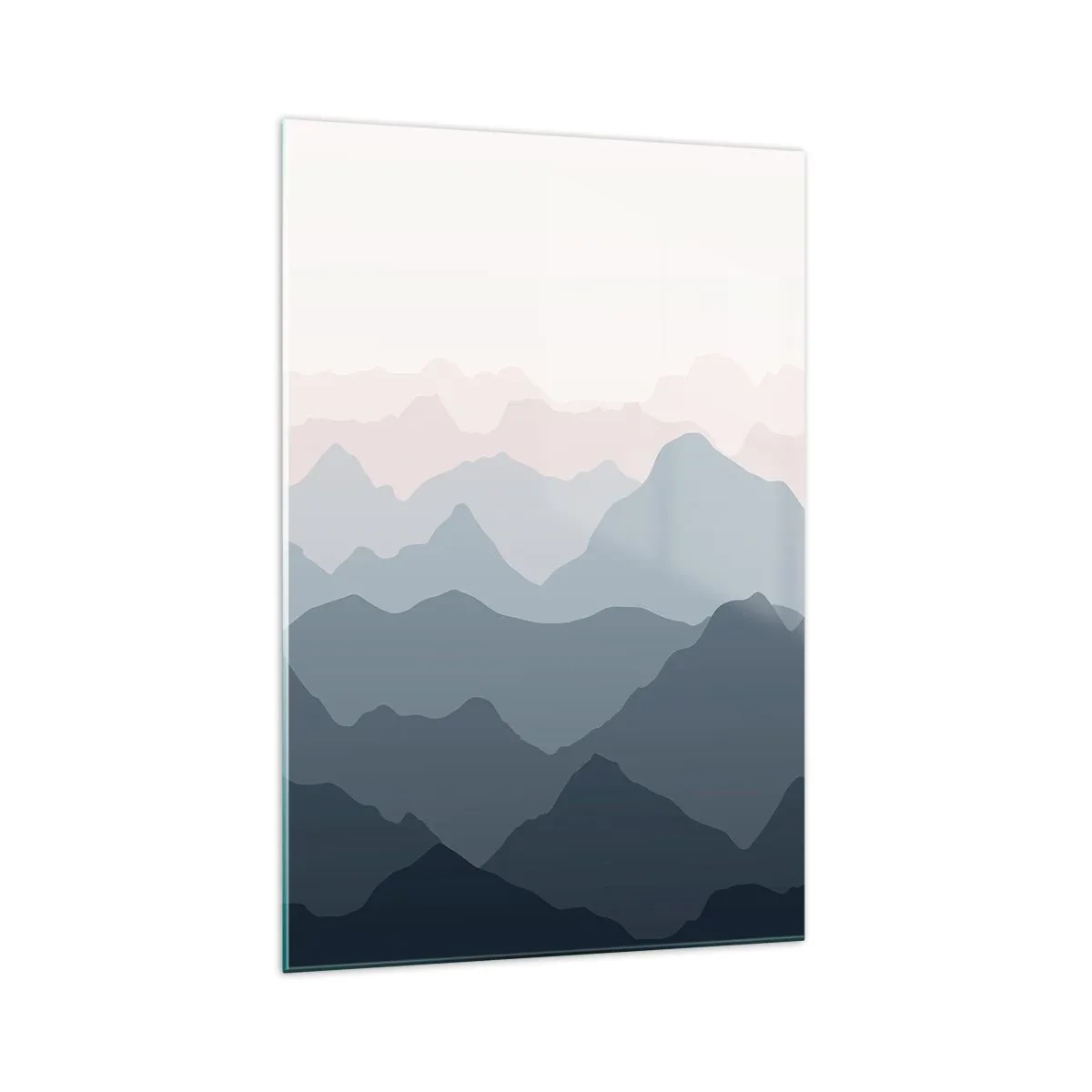 Quadro em vidro - Ondas de montanha - 70x100 cm