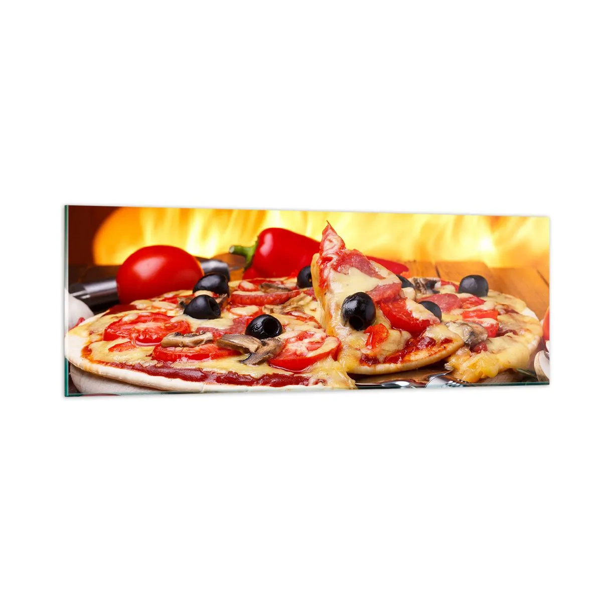 Quadro em vidro - From Italy with love - 90x30 cm