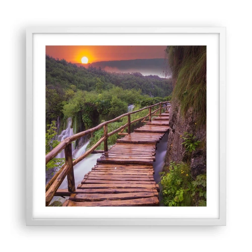 Pôster em moldura branca - Beleza inacreditável - 50x50 cm