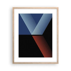 Pôster com moldura de carvalho claro - Uma história simples - 40x50 cm