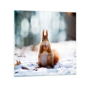 Quadro em vidro - Para o que estás a olhar? - 40x40 cm