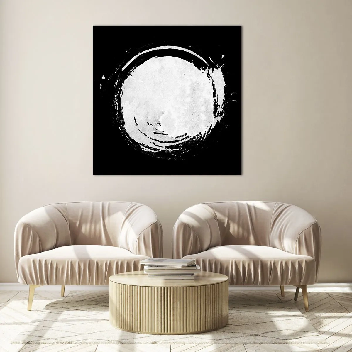 Quadro em vidro - Boa saída - 60x60 cm