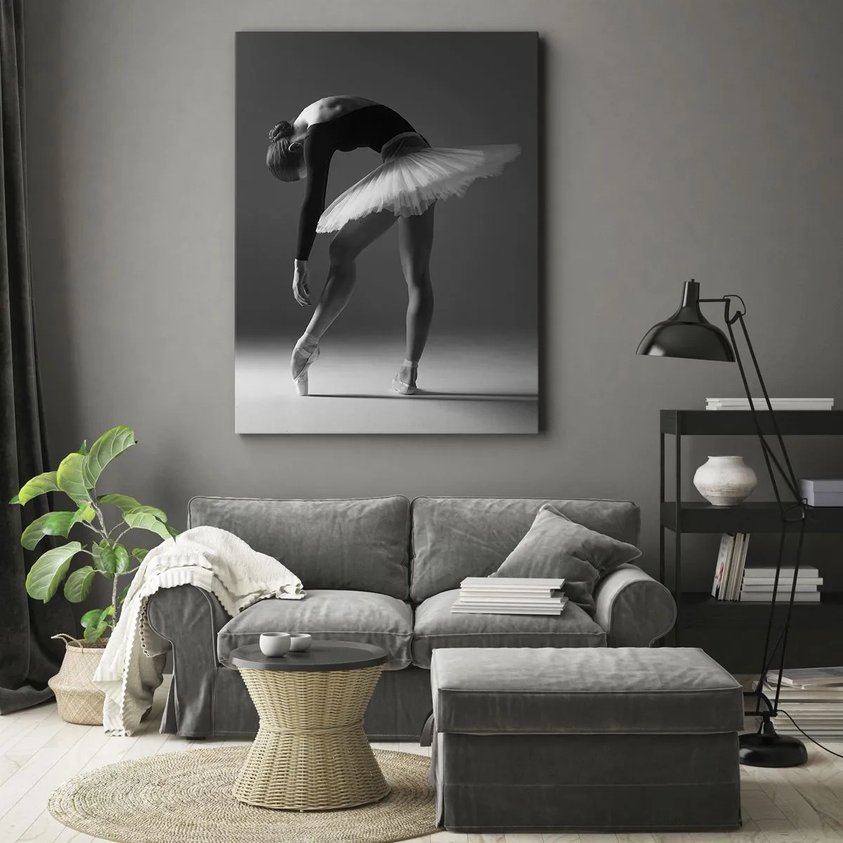 Quadro em tela - Bella balerina - 55x100 cm