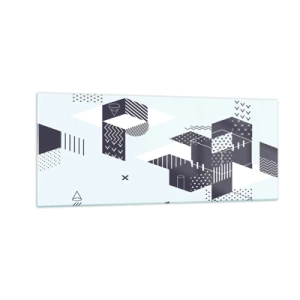 Quadro em vidro - Na alma de um matemático - 100x40 cm