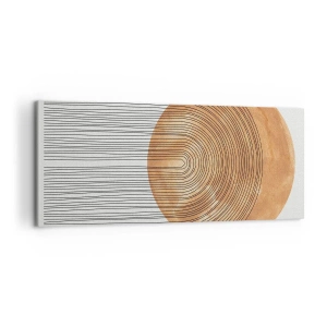 Quadro em tela - Composição solar - 100x40 cm