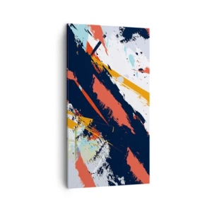 Quadro em tela - Composição dinâmica - 45x80 cm