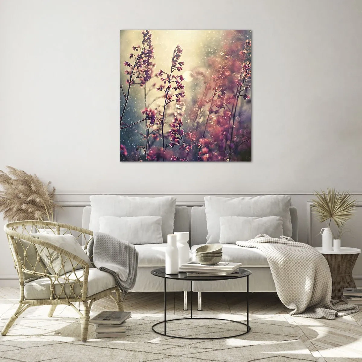 Quadro em vidro - Jardim Secreto - 40x40 cm