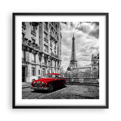 Pôster com moldura preta - Predador na cidade - 50x50 cm