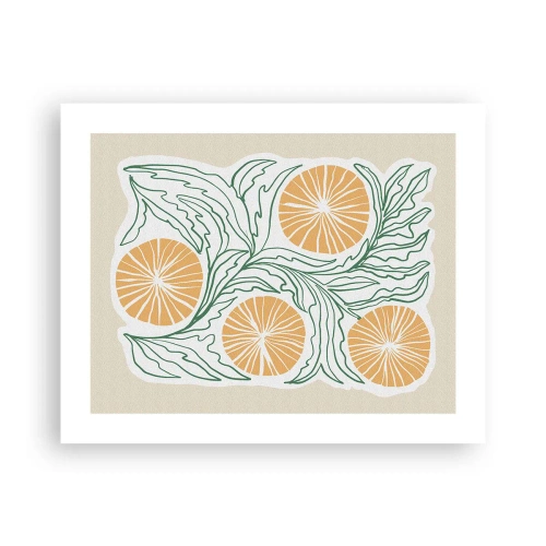 Pôster - Étnico com um toque de abstração - 50x40 cm