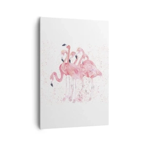 Quadro em tela - Conjunto cor-de-rosa - 70x100 cm