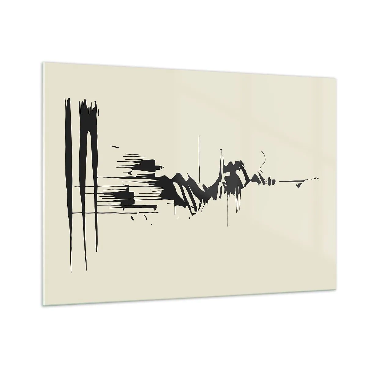 Quadro em vidro - Abstração apressada - 100x70 cm