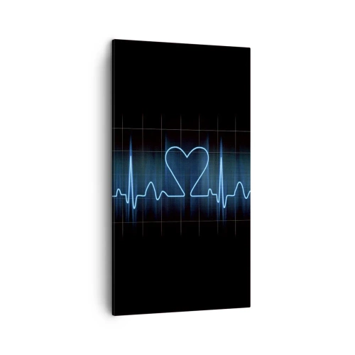 Quadro em tela - No ritmo do coração - 45x80 cm