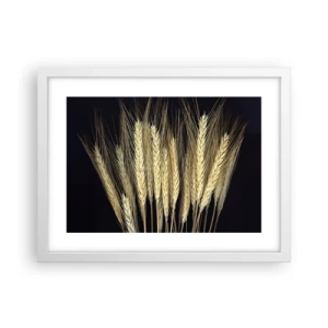 Pôster em moldura branca - Magia rústica - 40x30 cm