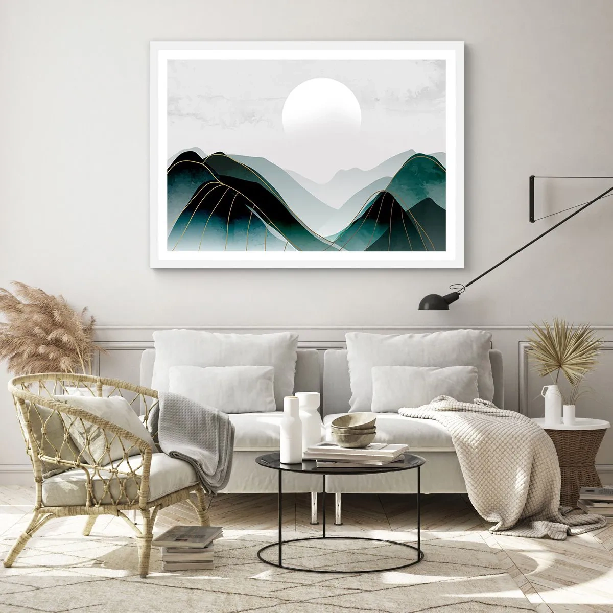 Pôster em moldura branca - Em plena majestade - 70x50 cm