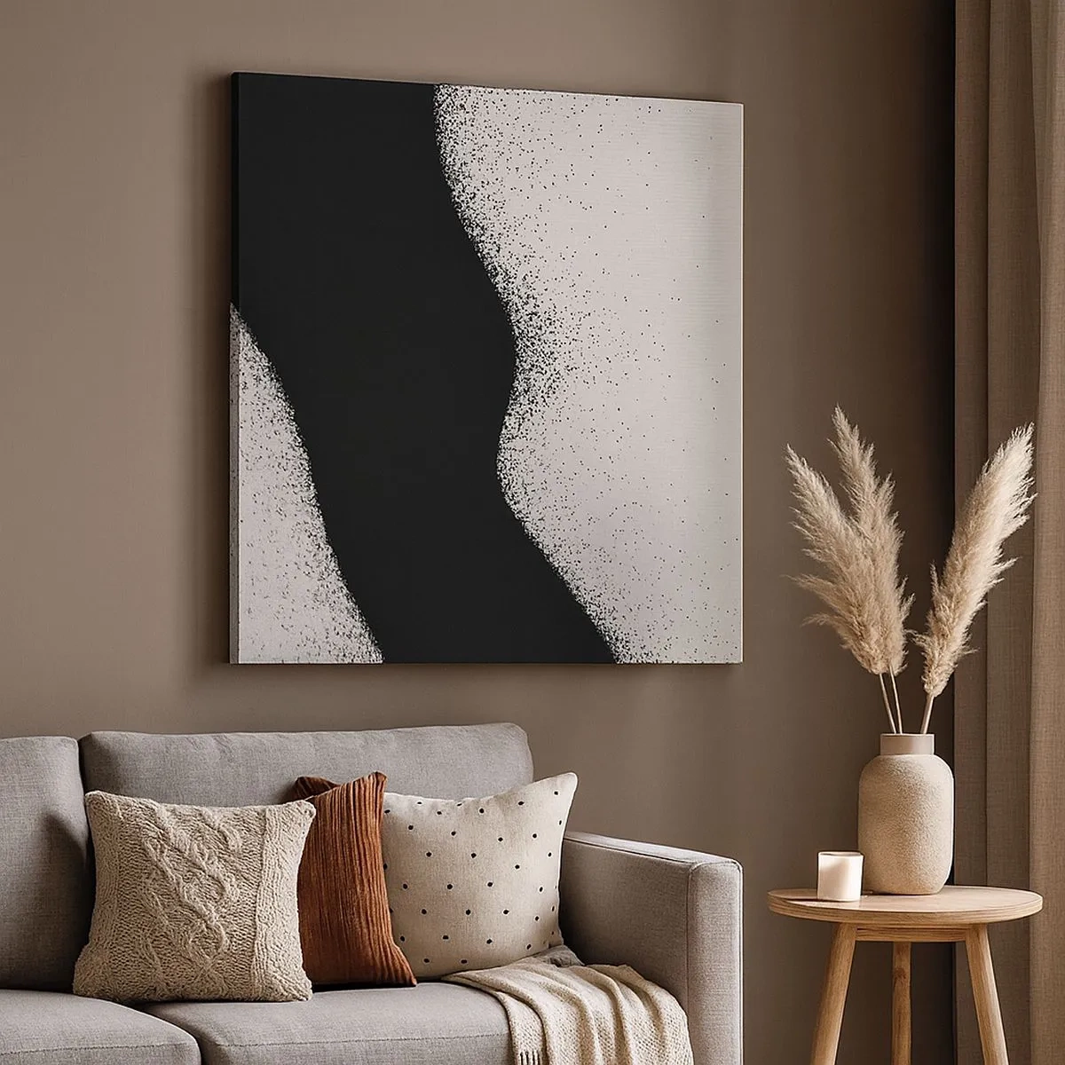 Quadro em tela - Equilíbrio suave - 30x30 cm