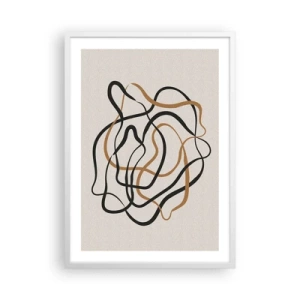 Pôster em moldura branca - Tudo deu errado - 50x70 cm