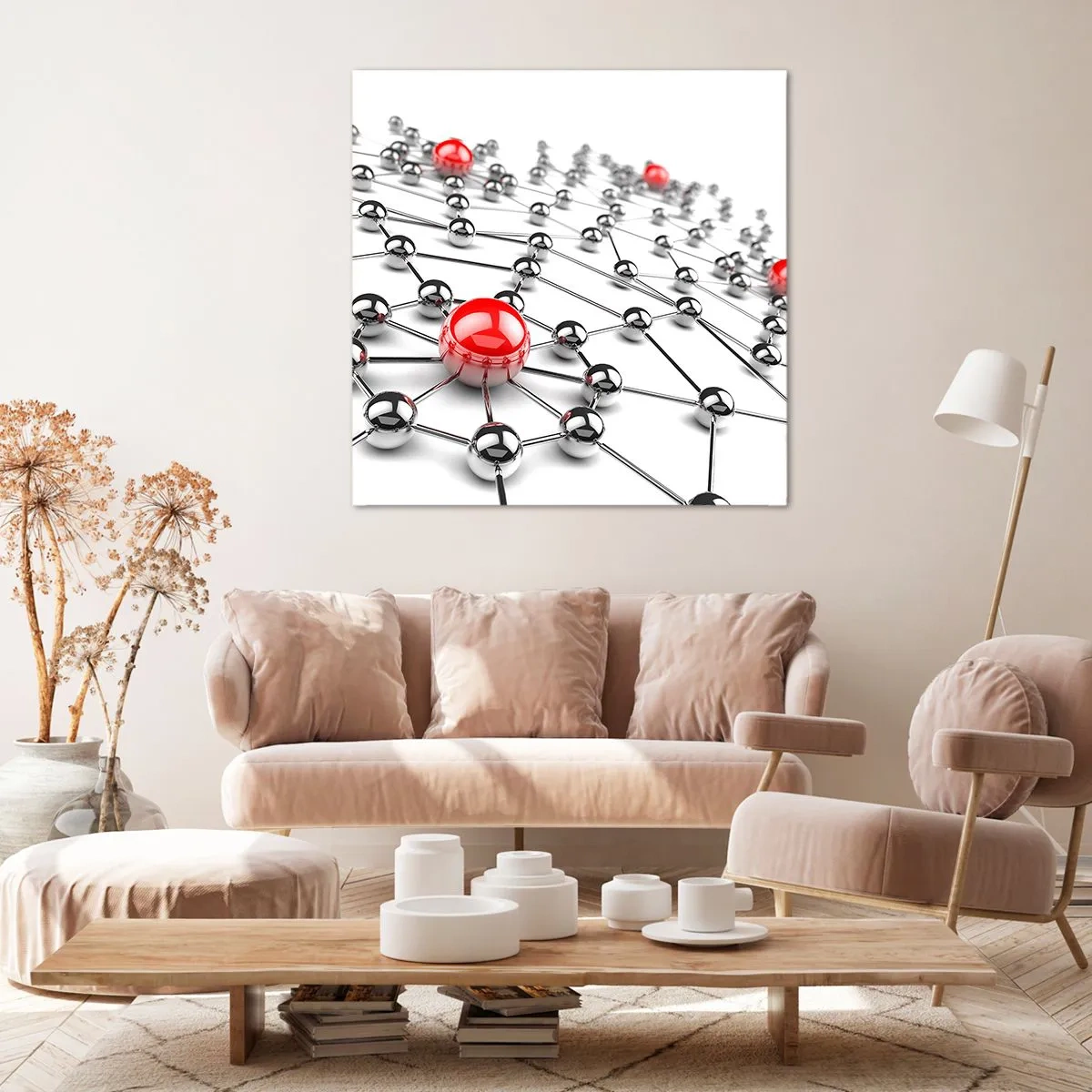 Quadro em tela - Rede de Prata - 60x60 cm