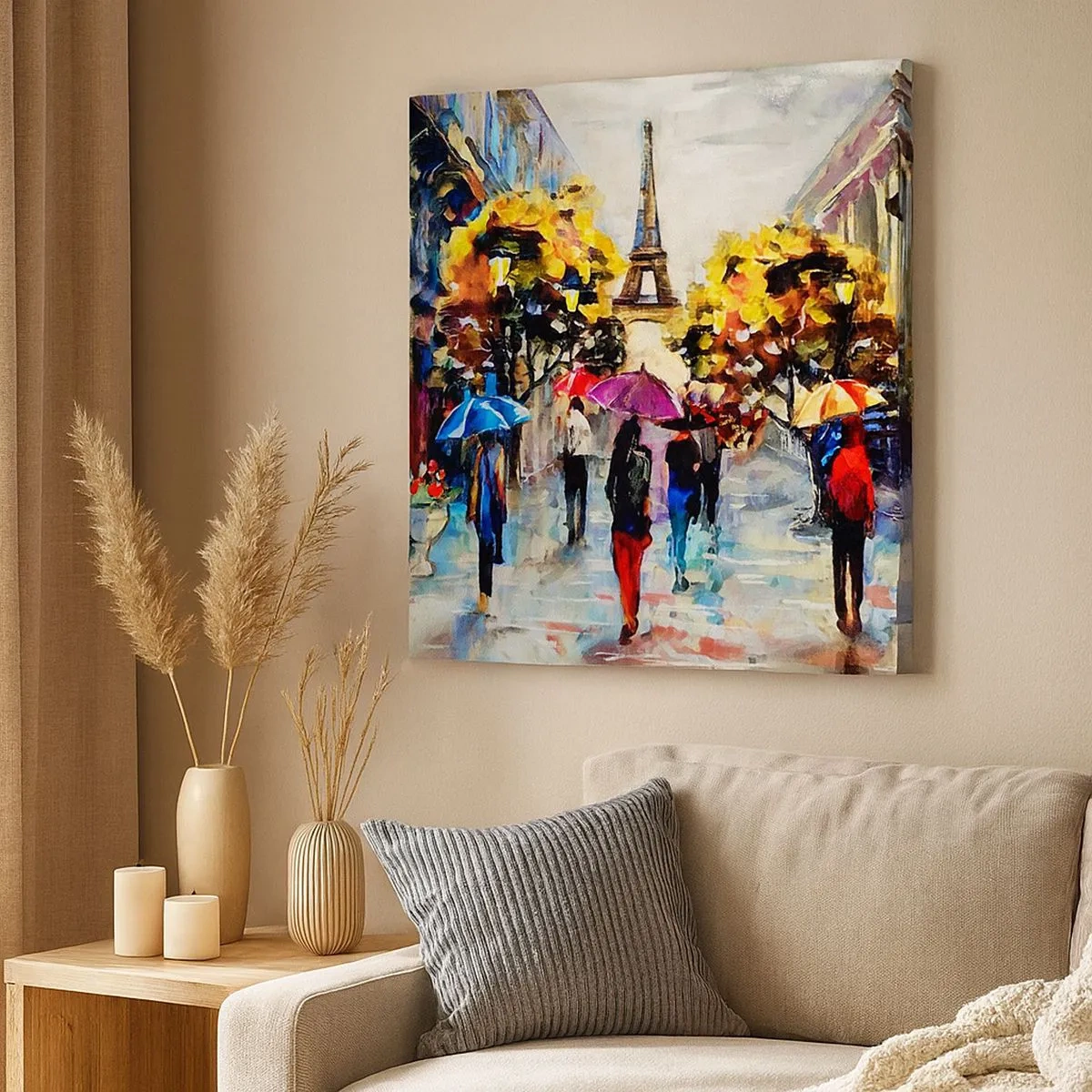 Quadro em tela - Especialmente bonita no outono - 30x30 cm