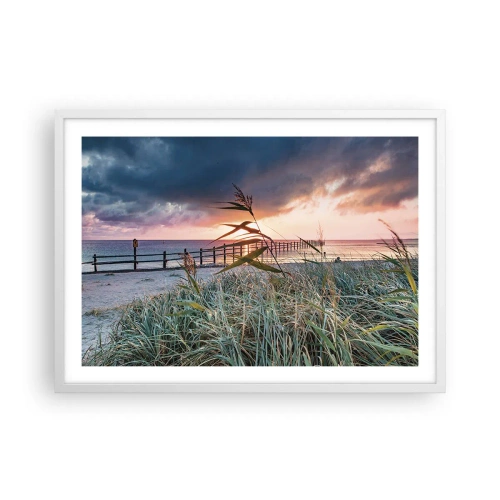 Pôster em moldura branca - O vento não leva - 70x50 cm