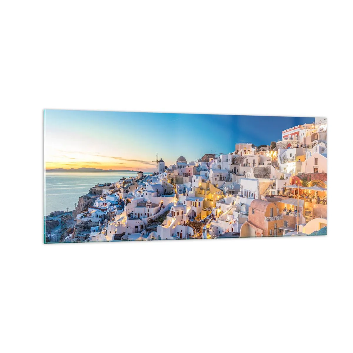 Quadro em vidro - A essência grega - 100x40 cm