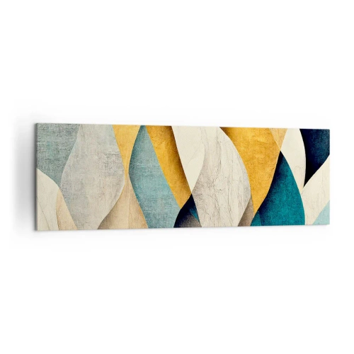 Quadro em tela - Ritmo e onda - 160x50 cm