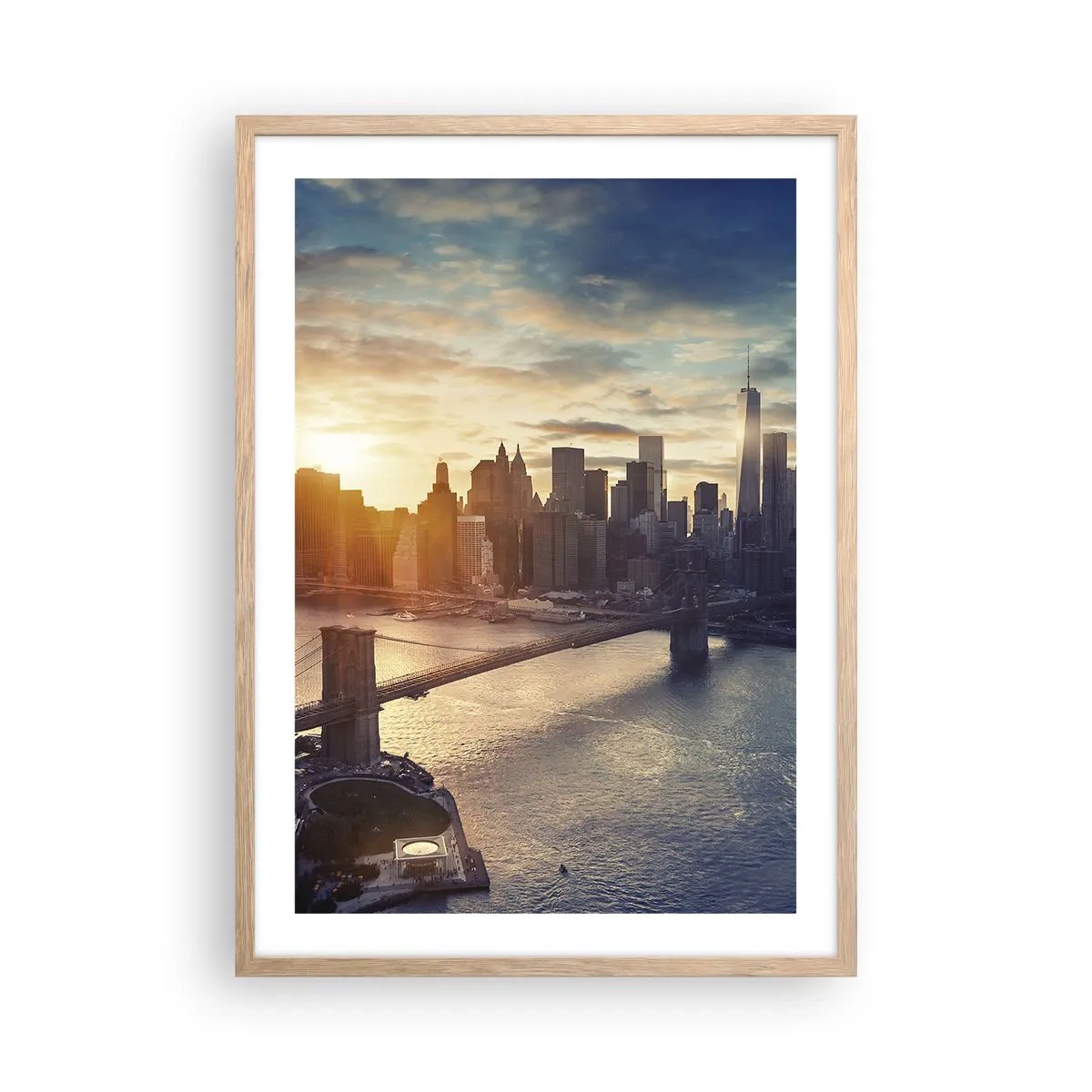 Pôster com moldura de carvalho claro - Monumento da cultura ocidental - 50x70 cm