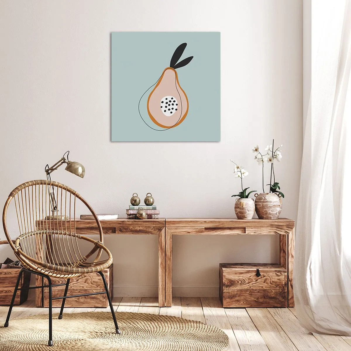 Quadro em tela - Penetrar na natureza das coisas - 50x50 cm