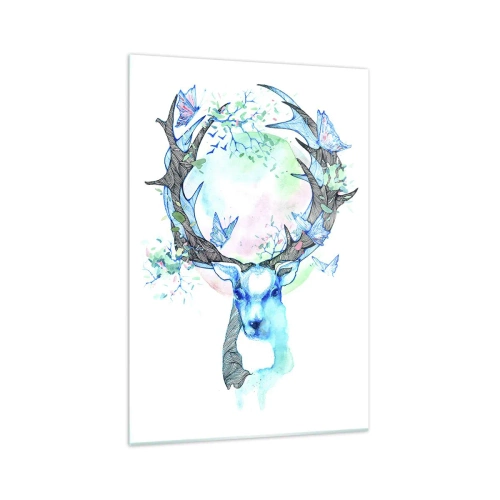 Quadro em vidro - A força e a delicadeza da natureza - 70x100 cm