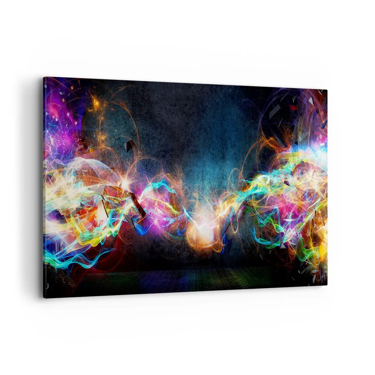 Quadro em tela - Com alegria contra a escuridão - 100x70 cm