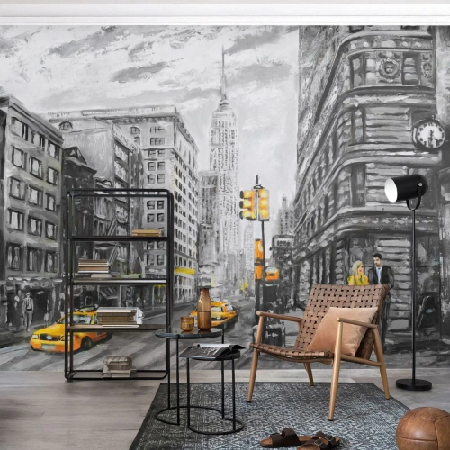 Papel de Parede Premium Canvas - Um conto de Nova Iorque - Cidade, Nova Iorque, Arquitetura - 400x280 cm