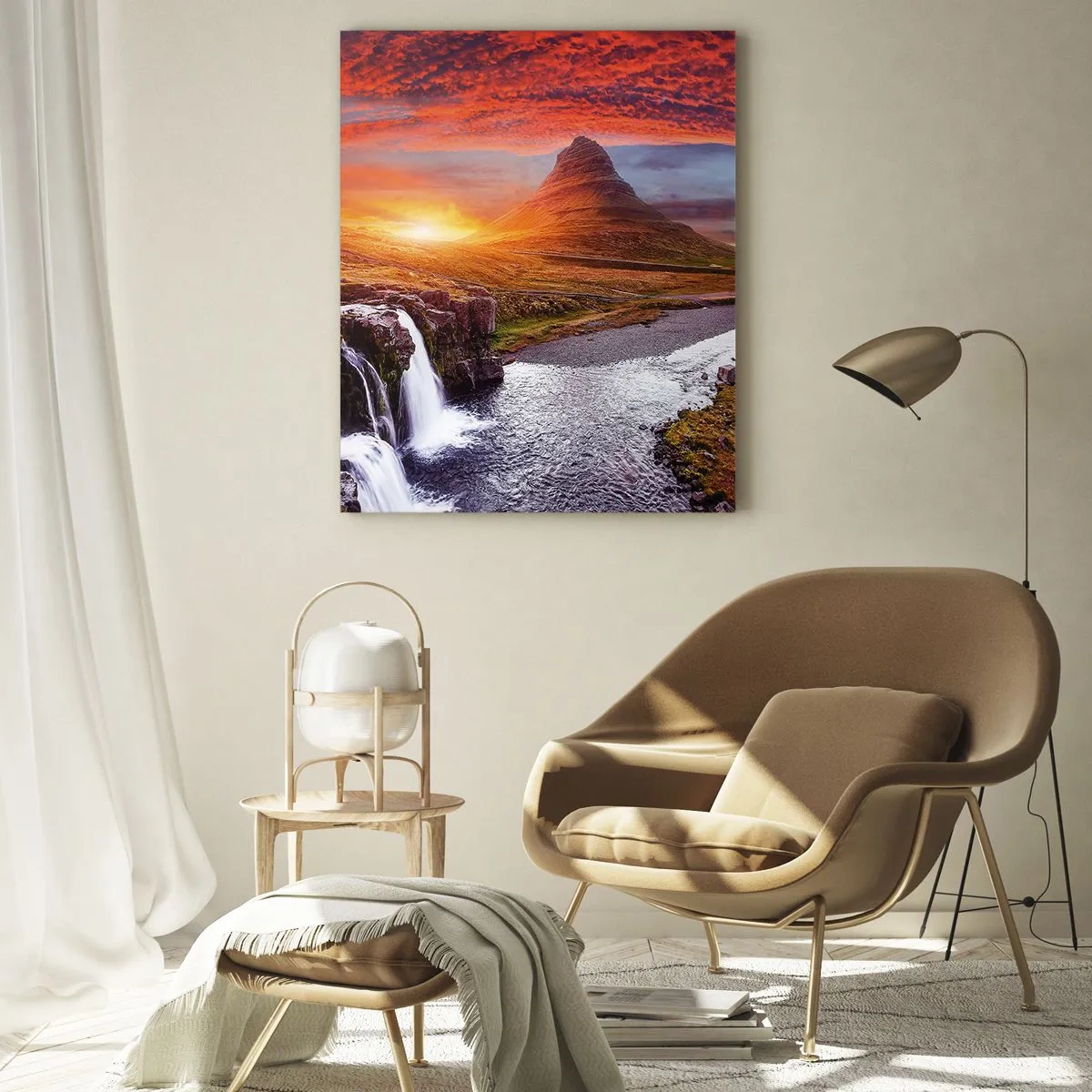 Quadro em vidro - A vista da Terra Média - 50x70 cm