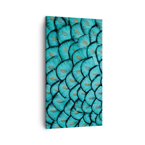 Quadro em tela - A grande gala de penas - 45x80 cm