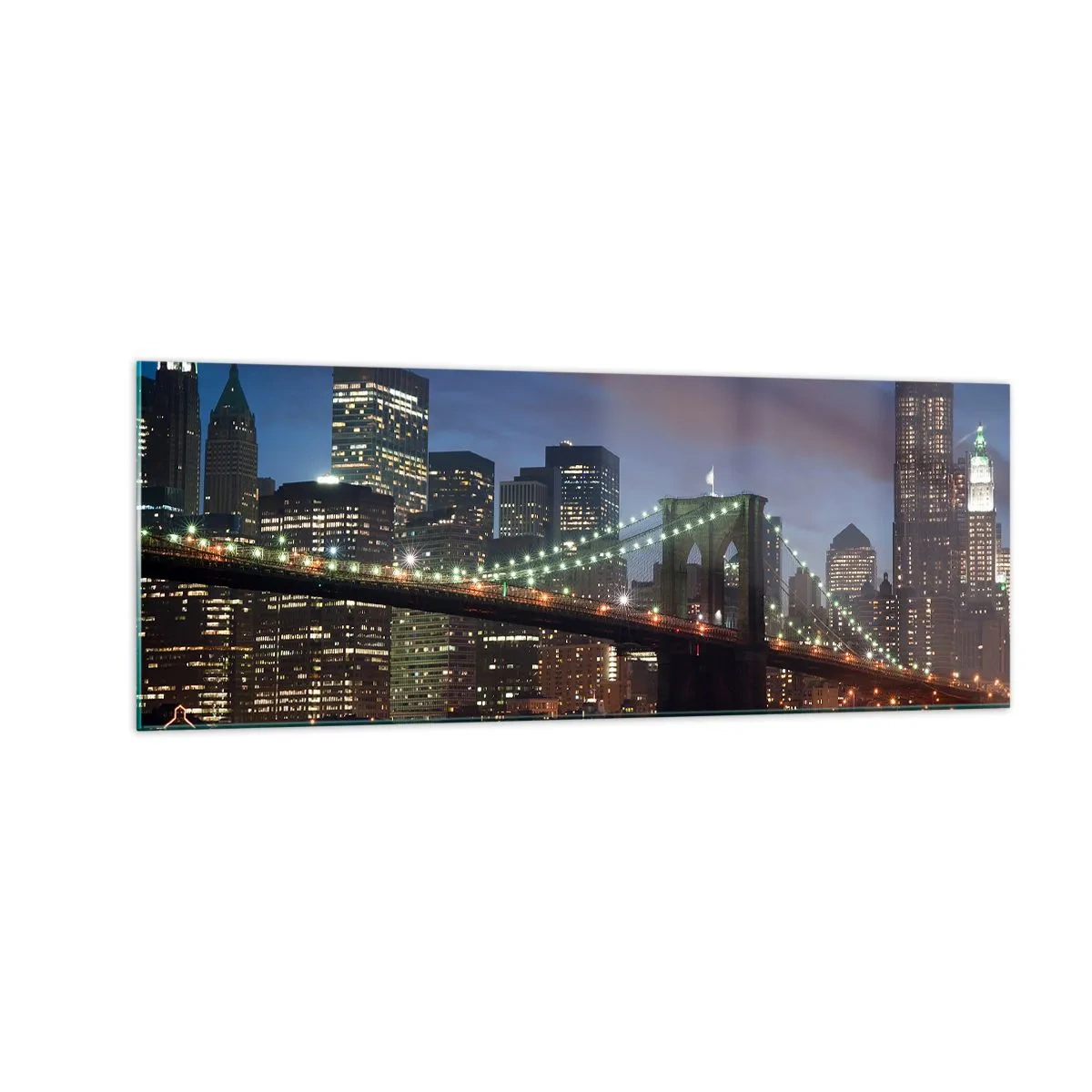 Quadro em vidro - Noite brilhante - 140x50 cm